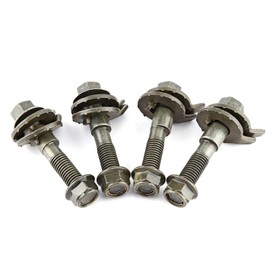 KIMISS 4pcs Cam Bolts, 4pcs 14mm Vehicles Steel Four Wheel Alignment Adjustable Camber Kit Cam Bolt
