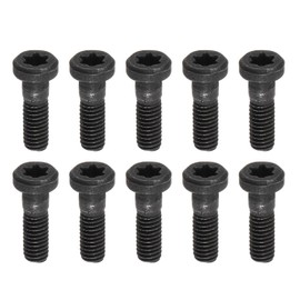 uxcell M3.5x13.5-0.6 Carbon Steel Torx Set Screws for Carbide Insert Lathe Turning Tool Holder, 10Pcs