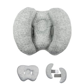 Yufiova Upgrade 2 in 1 Baby Travel Pillow - Banana Shape Adjustable Baby Neck Head Support Car Seat Insert Pillow for Kids,Headrest Pillows for Cars, Gray