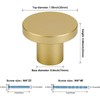 LONTAN 4 Pack Cupboard Knobs Gold Door Knobs and Handles