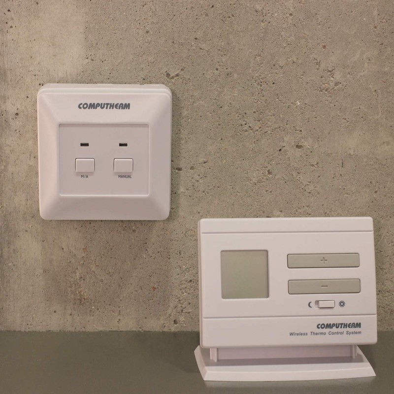 COMPUTHERM Q3RF Digital Wireless Thermostat with Receiver Box, Temperature Thermometer,