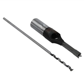 SaferCCTV 6Pcs Wood Square Hole Drill Bits Mortising Chisel Set, Mortise Chisel & Bit Set, Woodworking Mortiser Drill Bit 1/4-Inch, 5/16-Inch, 3/8-Inch, 9/16-Inch, 5/8-Inch, 1/2 -Inch
