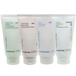 Innisfree Green Tea Amino Volcanic Cluster Visa Olive Real Cleansing Foam Visa Trouble Foam / 이니스프리 그린티 아미노화산송이비자올리브리얼 클렌징 폼 비자트러블폼