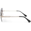 styleBREAKER 09020124 Women's Frameless Sunglasses with Tinted Rectangular Lenses, Metal