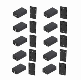 UBNT Systems PoE Adapter POE-24-12W-G PoE 24V DC 12W Gigabit Replacement PoE Adapter with POE Wall Mount POE-WM (10 Pack)