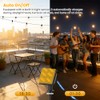 50FT Solar String Lights Outdoor Waterproof IP65 with USB-Charging ,