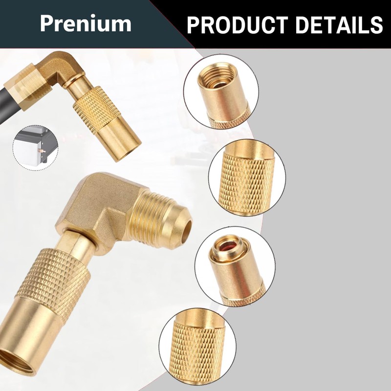 Propane Elbow Adapter for Blackstone 17" and 22", Brass 3/8"