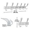 SKOLOO Coat Rack Wall Mounted - 6 Hooks, Heavy Duty,