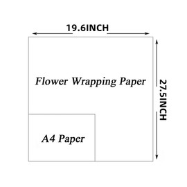 20 papel de regalo de flores de periódico inglés clásico, papel de regalo impermeable, materiales de envoltura de flores, manualidades, papel de regalo o caja de regalo, 27.5 x 19.6 pulgadas (letras doradas)
