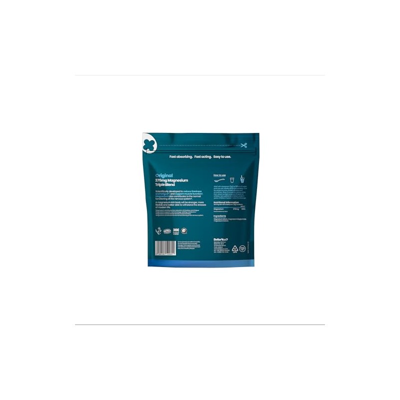 BetterYou Magnesium Glycinate, Citrate & Malate Supplement | 1942mg Magnesium