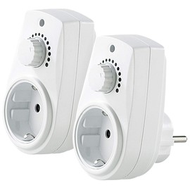 revolt Socket dimmer: set of 2 dimmer sockets for dimmable table and floor lamps (230 V) (dimmer switch sockets, adjustable socket dimmers, switch)