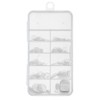 Clear Builder Gel Paddy Tip Dual Form 100p Set, 1 Piece / 클리어 빌더젤 패디팁 듀얼폼 100p 세트, 1개