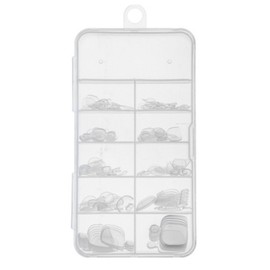 Clear Builder Gel Paddy Tip Dual Form 100p Set, 1 Piece / 클리어 빌더젤 패디팁 듀얼폼 100p 세트, 1개