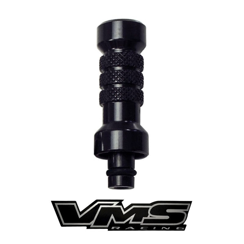 VMS RACING Black Engine Oil Dipstick Handle in Billet Aluminum