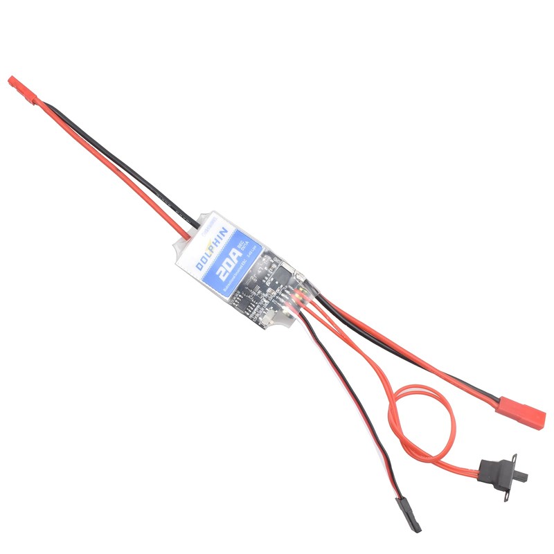20A Bidirectional Brushed ESC for RC Models DIY Boat Tank