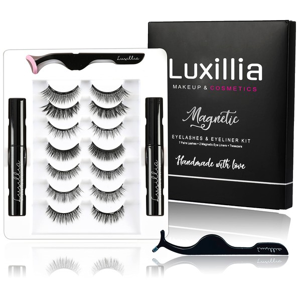 Luxillia Luxillia Magnetic Eyelashes with Eyeliner 10-Piece Set, Most Natural