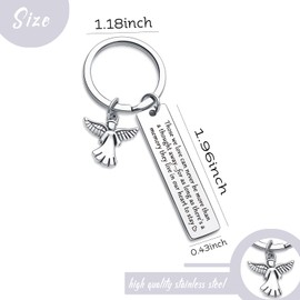 7RVZM Sympathy Gift Remembrance Jewelry Loss Mother Memorial Keychain Sentimental Jewelry Loss Of Loved One Keychain Memory Loved One Gift Loss Of Grandpa Gift Bereavement Gift
