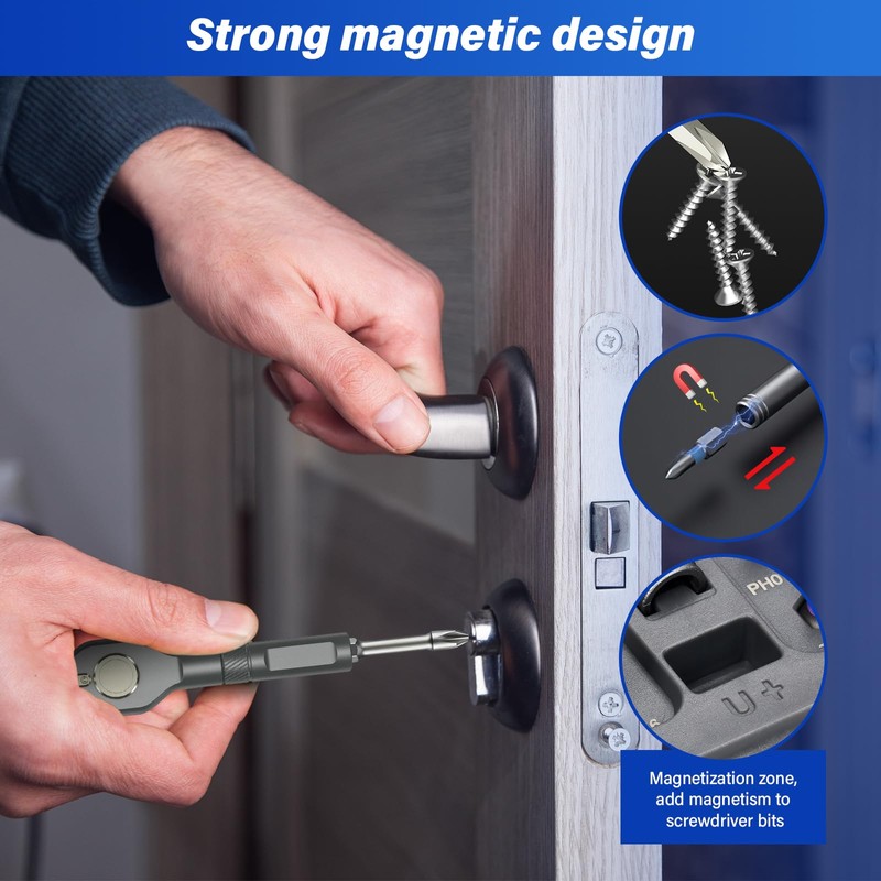42 in 1 Magnetic Screwdriver Set, Multi Bit Magnetic Screwdriver