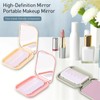 Jaasuee Folding Compact Pocket Mirror and Comb Set, Creative Kawaii