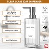 GMISUN Kitchen Soap Dispenser, 12 Fl oz/350ml Clear Dish Soap