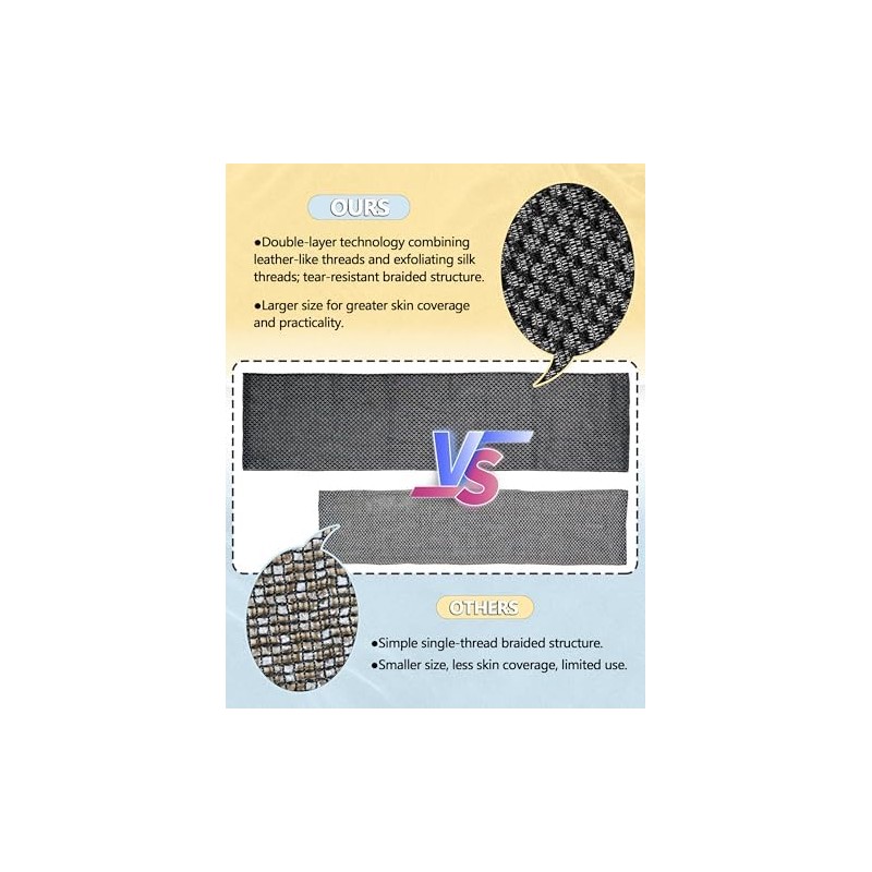 HASTHIP MAYCREATE® Toalla Exfoliante para Hombre 25x100cm, Paño Corporal para