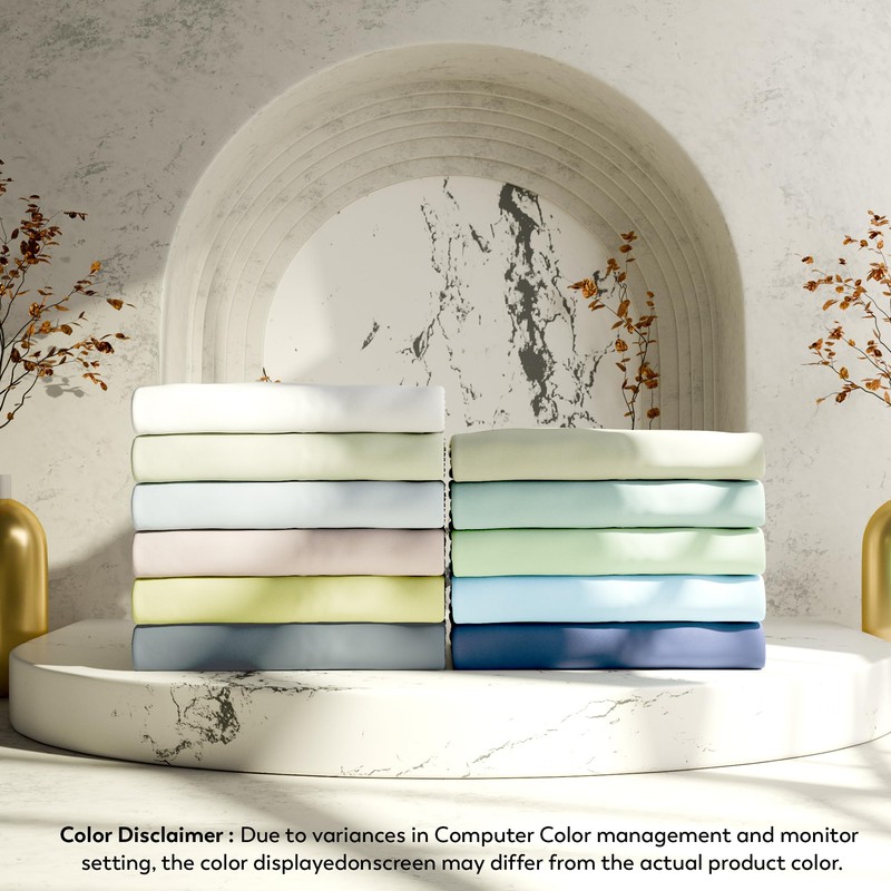 SUPREME ELEGANCE King Size Charcoal Gray Bed Sheet Set, 400