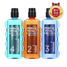 Perio Total 7 Gargle 760ml x 3 (Choose 1 of Fresh/Cooling/Strong), Cooling / 페리오 토탈7 가글 760ml x 3개 (후레쉬/쿨링/스트롱 중 택1), 쿨링