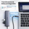 UGREEN Adaptador USB C a Ethernet 1000Mbps, 5 en 1