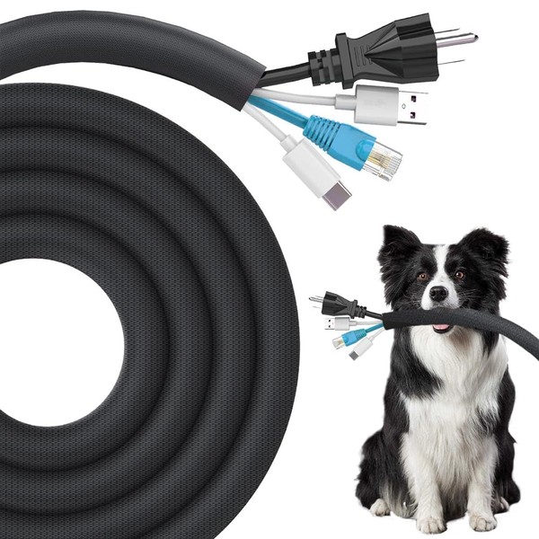 Self-Closing Cable Sleeve, Cable Protection Gate Dog and Cat, Cable