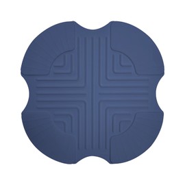 La chat Silicone Air Fryer Mats for Ninja Crispi FN101 Series | Non-Slip Heat-Resistant Pads | Countertop Protector for Glass Air Fryer, Pots & Pans | Dishwasher Safe & Reusable (blue, 10 inch)