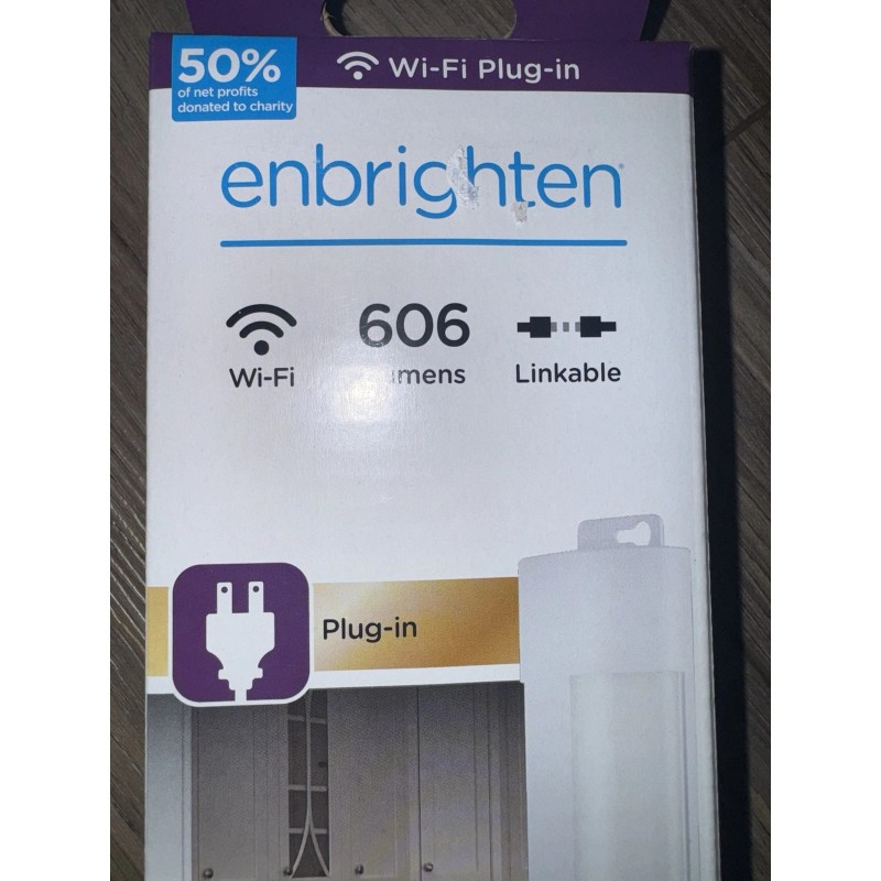 ENBRIGHTEN 18 in. Linkable LED Wi-Fi Under Cabinet Light 3000k