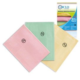 MICLO CLEANING | Mikrofiber Temizlik Bezi 3'lü Set | Sihirli Bez | Cam, Ayna Bezi | Soft Seri