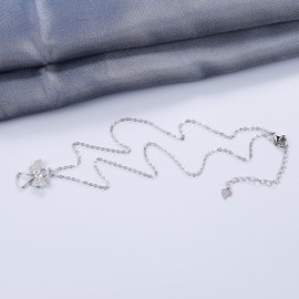 Bo&Pao Guardian Angel Necklace Women / Girls in 925 Sterling Silver, Cubic Zirconia Sterling Silver, Cubic Zirconia