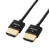 Elecom DH-HD14SS10BK HDMI Cable, 3.3 ft (1 m), Supports 4K