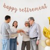 Rose Gold Happy Retirement Banner - Retirement Party Decorations/Retired Banner/Going