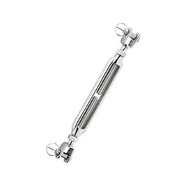 MarineNow 12mm 316 Stainless Steel Jaw Jaw Turnbuckle M12 Open Body with Locking Nuts