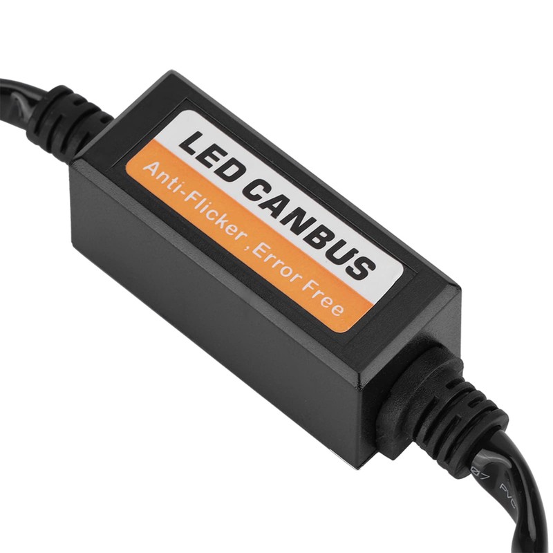 2Pcs LED Canbus Headlight Decoder Device PVC Material Anti-Flicker Resistors