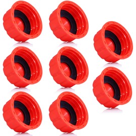 Niwikca Gas Can Cap Replacement, Universal Fit Gas Can Spout Cover, 8 Pack with Gasket for 1 & 2，5 Gallon Gasoline Can, Small Gas Canister