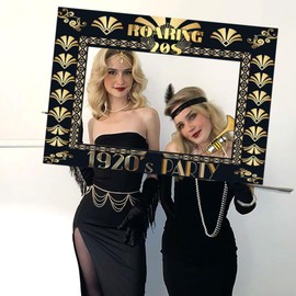 LaVenty Roaring 20s Photo Booth Props 1920s Photo Stand Props Roaring 20s Party Props Party Decorations of the Wild 20s 1920s Decorations