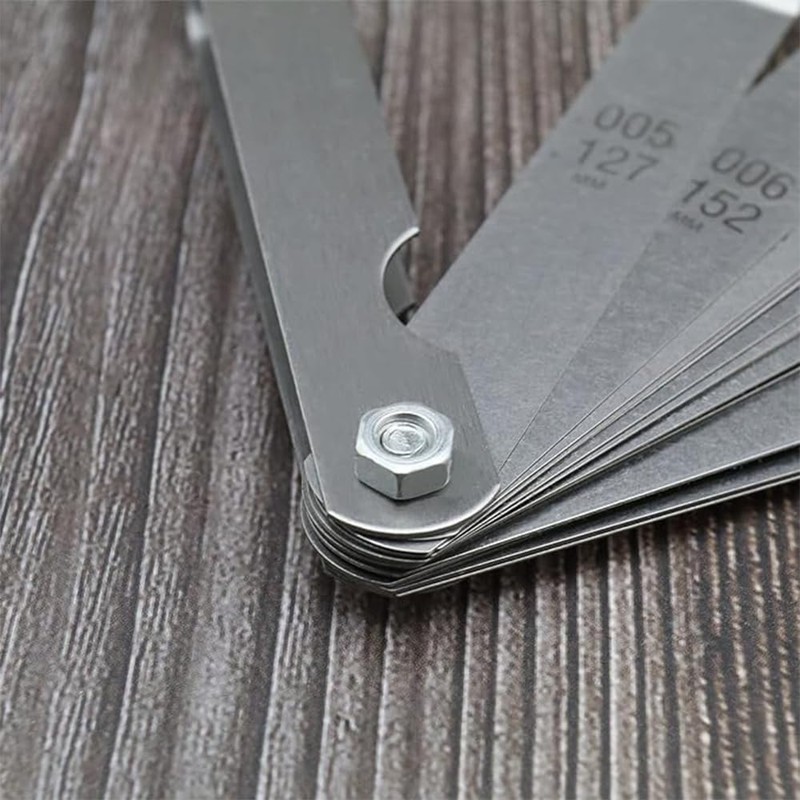2 PCS Stainless Steel Feeler Gauge Set, 32 Blades 0.04-0.88