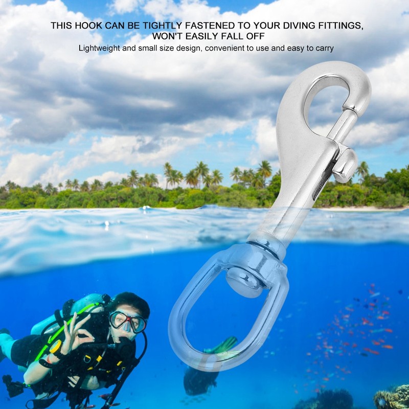 316 Stainless Steel Hook Swivel Eye Clasp Snap Hook for