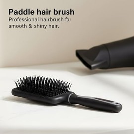 Paddle Hair Brush Professional Detangling Brush With Soft Rounded Bristles Comfortable Grip And Wide Base Design For Smooth Shiny Hair And Effortless Styling