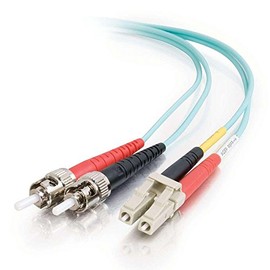 C2G 10m Fibre/Fiber Optic Cable for 10Gb Base-SR and 10GBase-LRM LC/ST 10Gb LSZH Duplex Multimode 50/125 Fibre