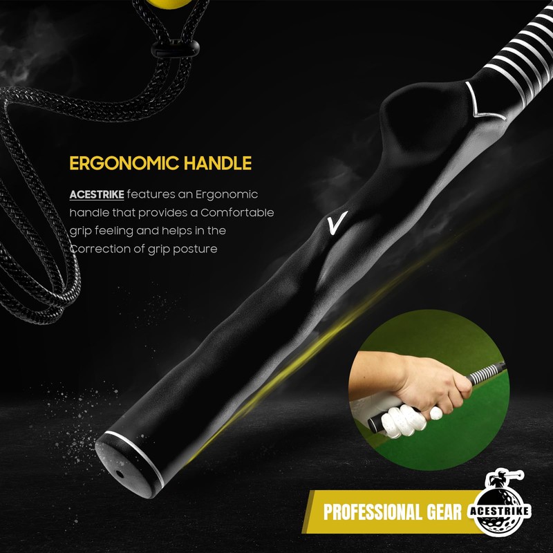 ACESTRIKE Golf Swing Training Aid, Golf Swing Pracice Rope, Rope