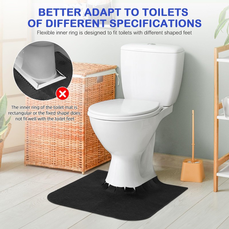 HBGOTL Upgrade Round Commode Potty Training Mats for Boys, Potty