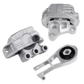 JDMON 3Pcs Engine Motor & Transmission Mount Replacement for Jeep Compass 2.4L 2017-2020, Renegade 2015-2020, Fiat 500X 2016-2018 Compatible with 68258599AA,68363755AA,68363756AA