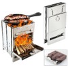 Camping Wood Burning Stove,Stainless Steel Compact Portable Foldable Camping with