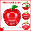Mimorou 48 Pack Back to School Gifts Plastic Apple Containers,Classic,Red