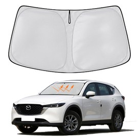 Windshield Sun Shade for Mazda CX5 2017-2024 Window Sun Visor Protector Mazda CX-5 Sport, Touring, Grand Touring, 4 Door Crossover Accessories Foldable Sunshade Blocks UV Rays Keep Your Car Cooler