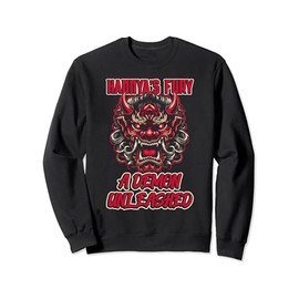 Hannya's Fury: A Demon Unleashed Hannya Mask Sweatshirt